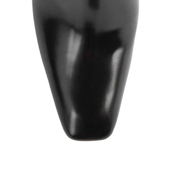 Bar leather mules in Black - Image 6