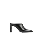 Toteme Bar leather mules in Black