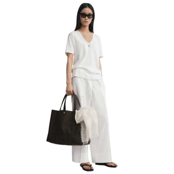 Beach tote in Dark brown - Image 3
