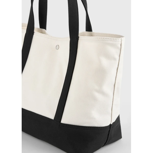 Beach tote in Ecru / Black - Image 4