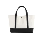 Toteme Beach tote in Ecru / Black