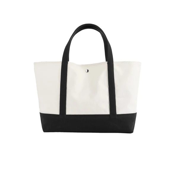 Beach tote in Ecru / Black