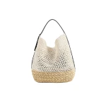 Toteme Belted paper raffia tote in Ecru / Vanilla