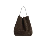 Toteme Belted suede tote in Brown