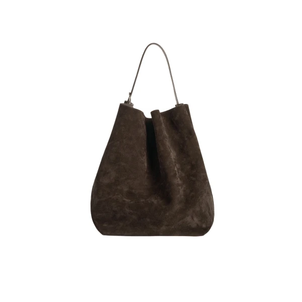Toteme Belted suede tote in Brown