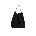 Toteme Belted suede tote in Espresso brown