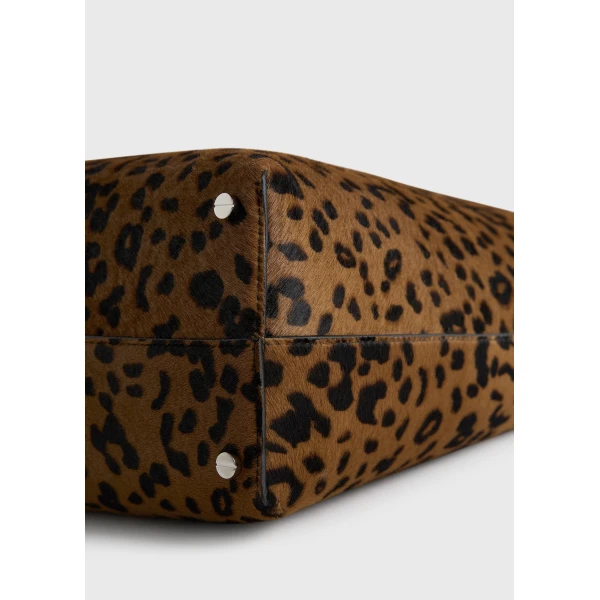Bevel pony hair bag in Leopard - Image 6