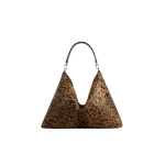 Toteme Bevel pony hair bag in Leopard