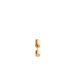 Toteme Bezel diamond earring 18kt in Gold
