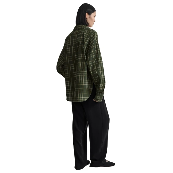 Toteme Boxy shirt in Pine / Popcorn, view 4
