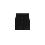 Toteme Buttoned cashmere skirt in Black