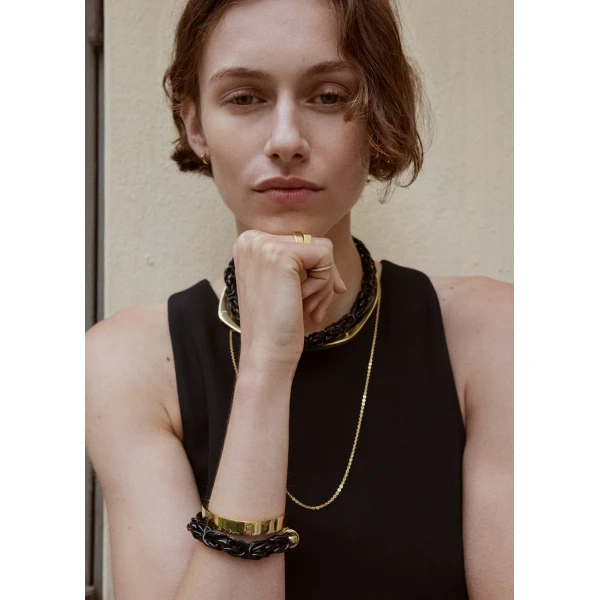 Byzantine bracelet in Black / Gold - Image 3