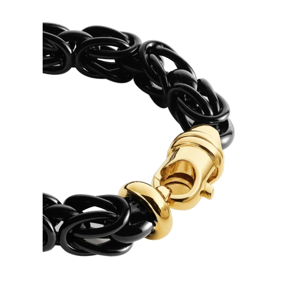 Byzantine bracelet in Black / Gold - Image 4