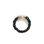 Toteme Byzantine bracelet in Black / Gold