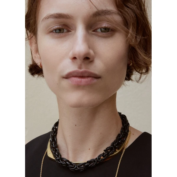 Byzantine collar in Black / Gold - Image 3