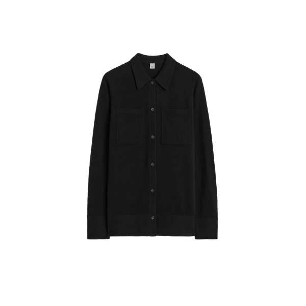 Toteme Cashmere shirt in Black