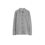 Toteme Cashmere shirt in Light grey mélange
