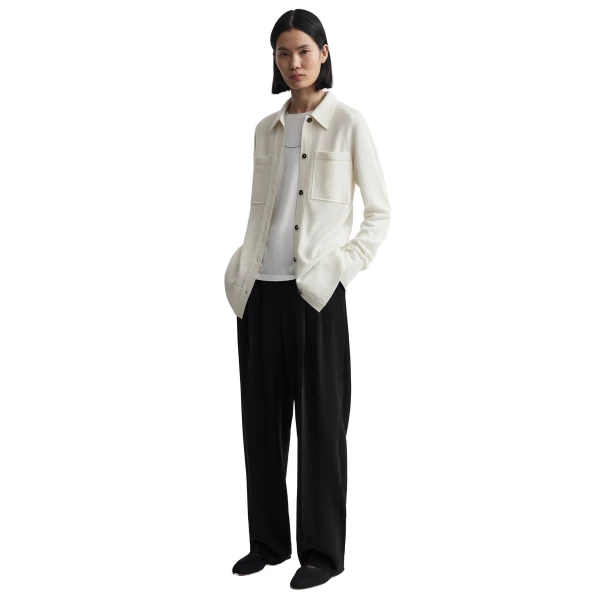 Toteme Cashmere shirt in White, view 2