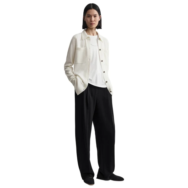 Toteme Cashmere shirt in White, view 3