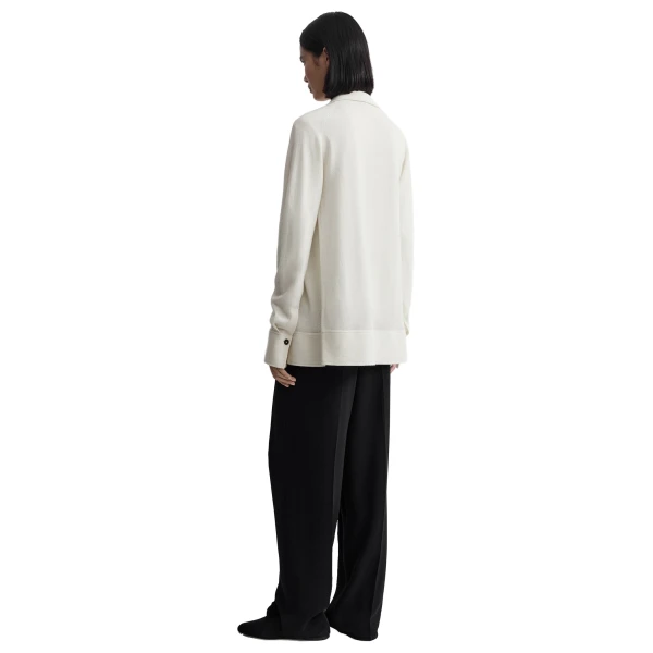 Toteme Cashmere shirt in White, view 4