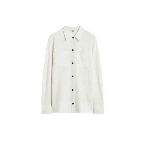 Cashmere shirt in White