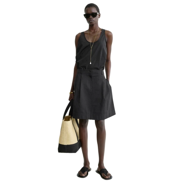 Toteme Chino skirt in Black, view 2