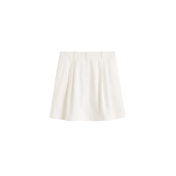 Chino skirt in White