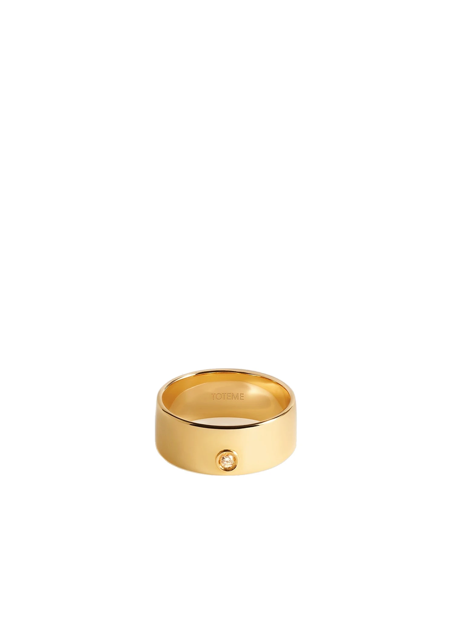 Cigar diamond midi ring 18kt in Gold
