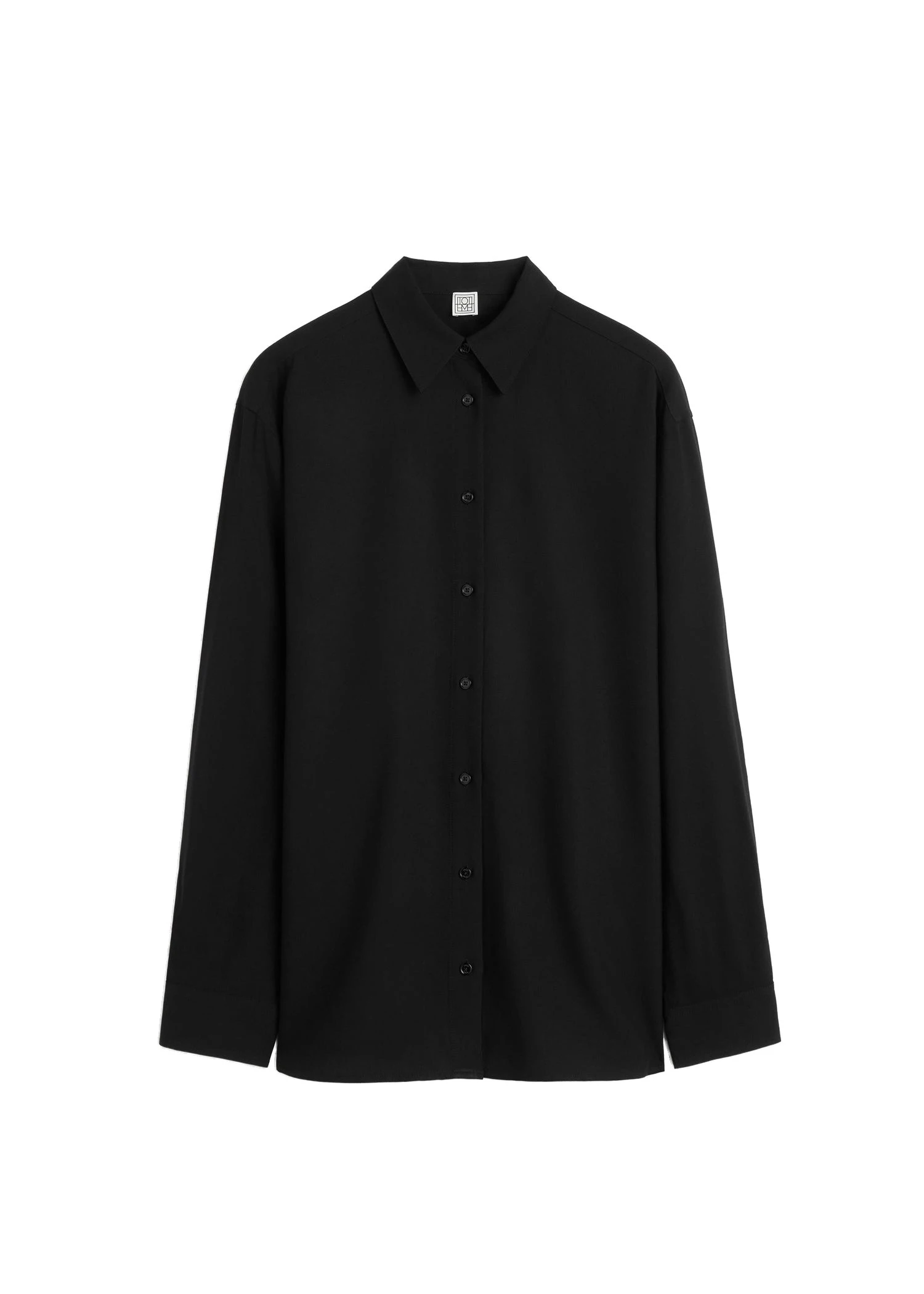 Toteme-Classic-fluid-shirt-in-Black-white Toteme Classic fluid shirt in Black