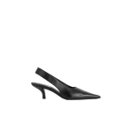 Toteme Classic leather slingbacks in Black