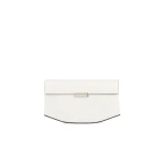 Toteme Clip croco-embossed clutch in Off-white