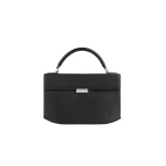Toteme Clip grained-leather top handle in Black