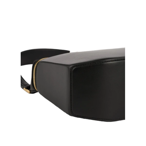 Clip leather shoulder in Black - Image 6