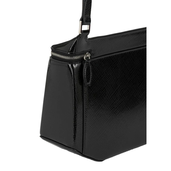 Clip palmellato-patent shoulder in Black - Image 5