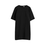Toteme Cocoon crepe dress in Black