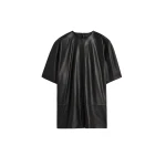 Toteme Cocoon leather top in Black