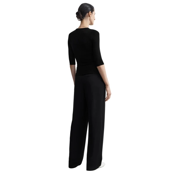 Toteme Compact jersey top in Black, view 4