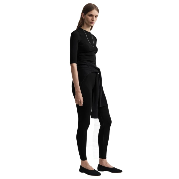 Toteme Compact leggings in Black, view 3
