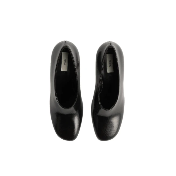 Contour naplack pumps in Black - Image 4