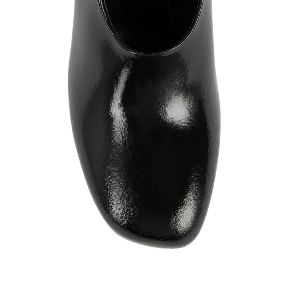 Contour naplack pumps in Black - Image 6