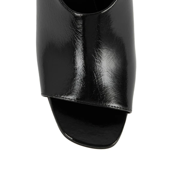 Contour naplack slingbacks in Black - Image 6