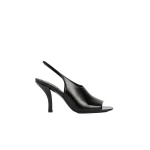 Toteme Contour naplack slingbacks in Black