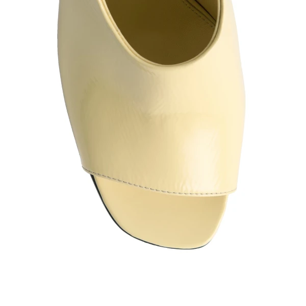Contour naplack slingbacks in Buttercup - Image 6