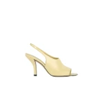 Toteme Contour naplack slingbacks in Buttercup