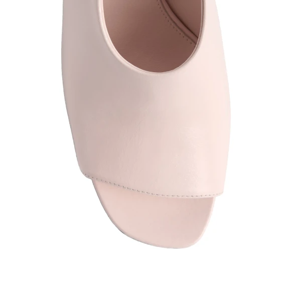 Contour naplack slingbacks in Flamingo - Image 6