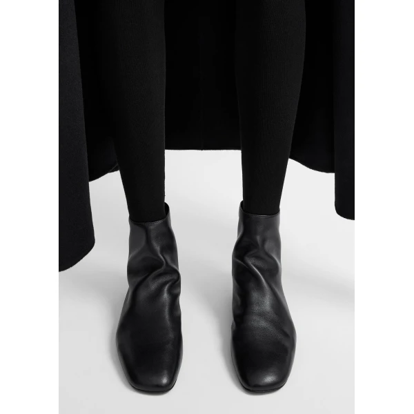 Contour nappa boots in Black - Image 2