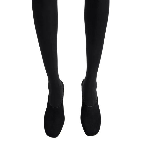 Contour suede mules in Black - Image 2