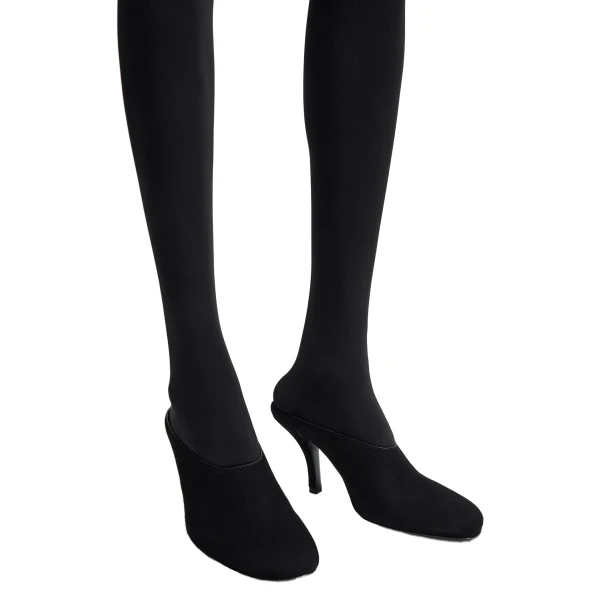 Contour suede mules in Black - Image 3