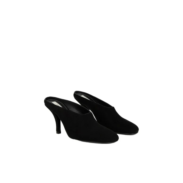 Contour suede mules in Black - Image 4