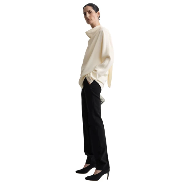 Toteme Cowl neck blouse in Ecru, view 3